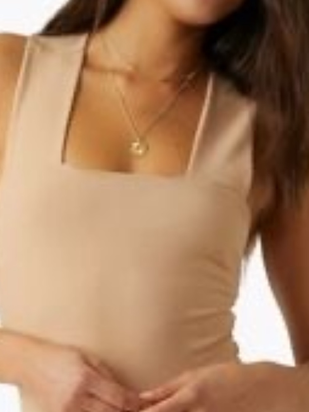 Free People Square Neck Tank bodysuit